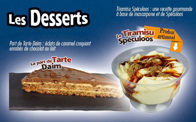 desserts : glaces, tiramisu speculoos